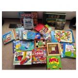 Board games and kids books
