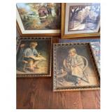 Framed Landscapes and Portraits Art Print