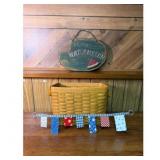 Watermelon Sign and Basket