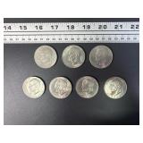 Eisenhower Dollars with Three Bicentennial Coin