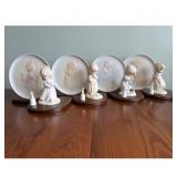 Precious Moments Plate and Figurine Set