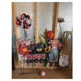 Welcome Sign with Bears, Windmill, Gnome and Flowe