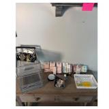 Acrylic nails, organizer, and accessories