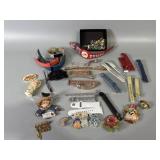 Watch Bands, Brooches, Single Earrings