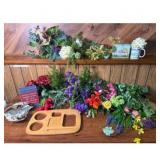 Floral Arrangement and Decorative Items