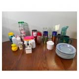 Cups, plates, and tumblers