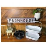 Farmhouse Sign, and Trays