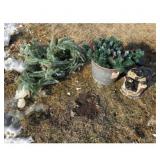 Pine Decoration Bucket, and decor