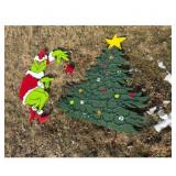 Grinch and Christmas Tree Lawn Decor