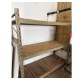 Beige Metal Shelving Unit