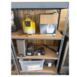 Light Fixture, Live Bait Bucket & Miscellaneous