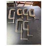 Gray C Clamps Assortment - Metalworking Woodworkin