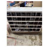 Metal Parts Organizer 30x24 White