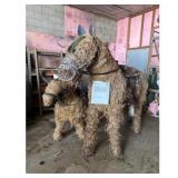 Hay Bale Horse Figures Saddle Attachments