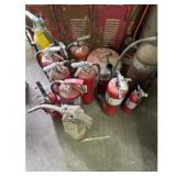 Fire Extinguisher Lot - Mixed Sizes