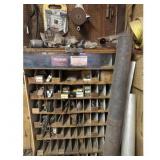 Vintage Amerock Wood Storage Cabinet