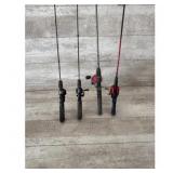 Fishing Rod Collection Black  Red