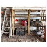 Metal Shelving Unit Yellow