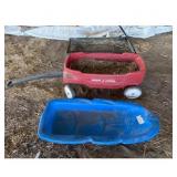 Radio Flyer Wagon  Blue Sled