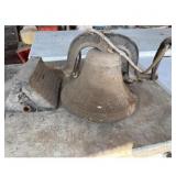 Vintage Cast Iron Dinner Bell Dark Gray