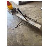 Drag Lawn Rake with Wheels