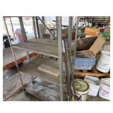 Gray Metal Storage Shelving Unit