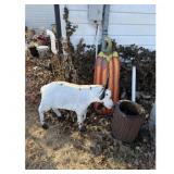 Metal Goat Sculpture and Miscellaneous