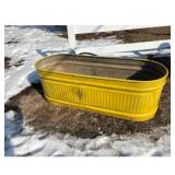 Yellow Galvanized Stock Tank