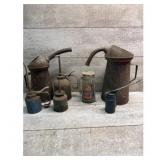 Antique Multi-Colored Oil Can