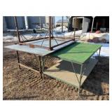 Green MetalWood Table -