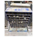 (2) Metal Storage Bins with Contents