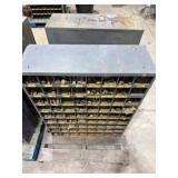 (2) Metal Storage Bins with Contents