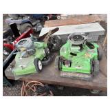 Metal Rolling Cart With Mower Parts