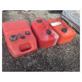 Three 5Gal. Fuel Tanks