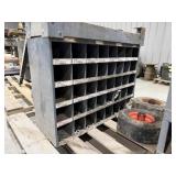 Metal Storage Bin with (2) Tires