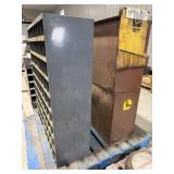 (3) Metal Storage Bins with Contents