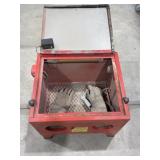 Sand blasting box