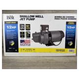 Shallow well jet pump