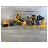 DeWalt 3/8 Impact, 1/2 Hammer Drill, Flashlight