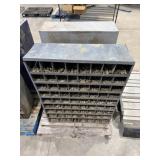 (2) Metal Storage Bins with Contents