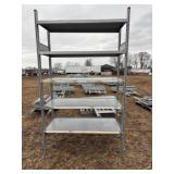 Industrial Shelving Unit W 5 Shelves