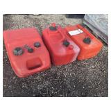 Three 5Gal. Fuel Tanks