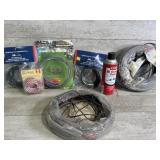 Rubber tubing and wire