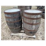 (2) Whiskey Barrels