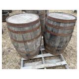 (2) Whiskey Barrels