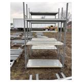 Industrial Shelving Unit W 3 Shelves