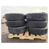 (6) 17in Steel Wheel rims and Tires
