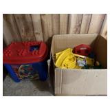 Mega blocks and railroad station