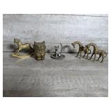 Brass and Silver plated figurines