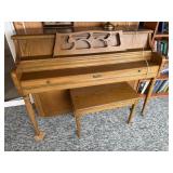 Wurlitzer Piano with Bench and Light